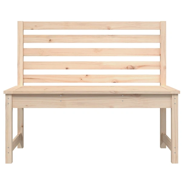 Градинска пейка 109×48×91,5 см — борово дърво масив - Image 4