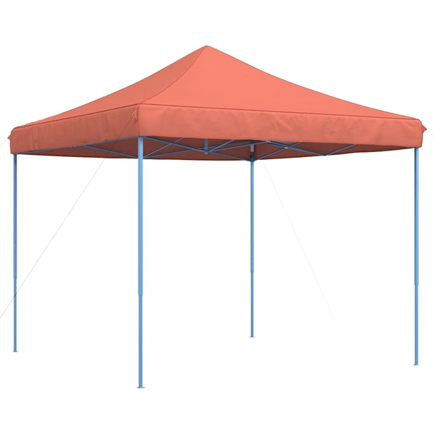 Pop-up парти шатра 2,9 x 2,9 м теракота — оксфорд с PVC — стоманена рамка - Image 5