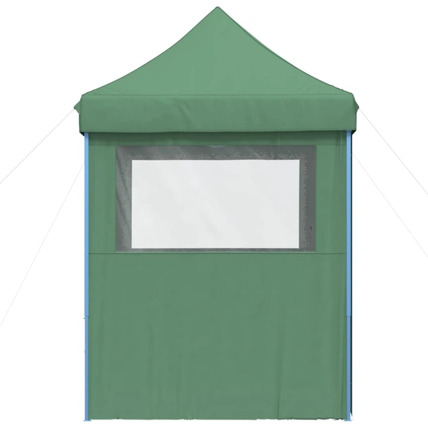 Pop-up парти шатра 2 x 2 м зелена — оксфорд с PVC — 4 стени — стомана - Image 4