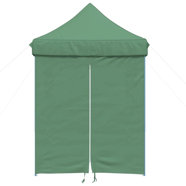 Pop-up парти шатра 2 x 2 м зелена — оксфорд с PVC — 4 стени — стомана - Image 3