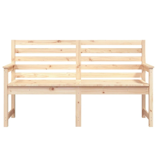 Градинска пейка 159,5×48×91,5 см — борово дърво масив - Image 4