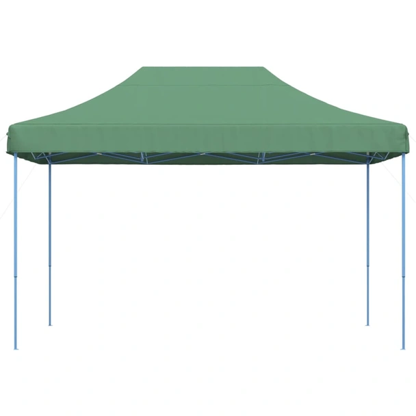 Pop-up парти шатра 4,1 x 2,8 м зелена — оксфорд с PVC — стоманена рамка - Image 3