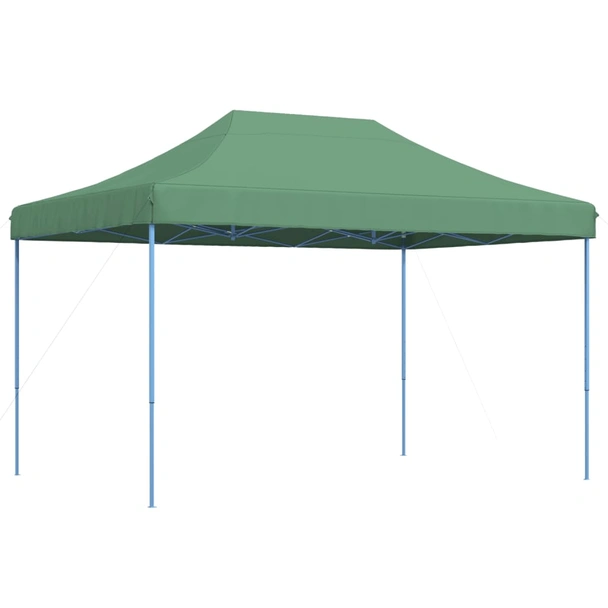 Pop-up парти шатра 4,1 x 2,8 м зелена — оксфорд с PVC — стоманена рамка - Image 5