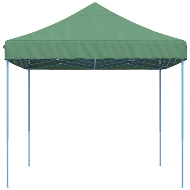 Pop-up парти шатра 4,1 x 2,8 м зелена — оксфорд с PVC — стоманена рамка - Image 4