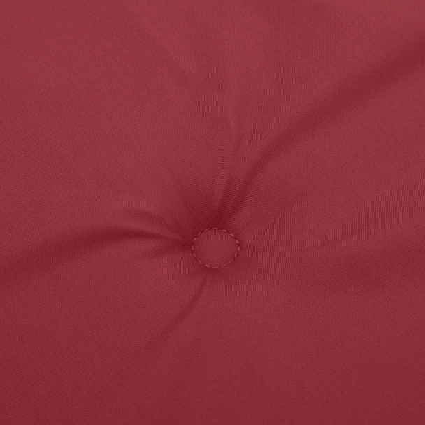 Възглавница за пейка 200x50x4 см виненочервена — оксфорд плат - Image 5
