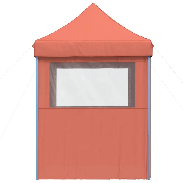 Pop-up парти шатра 2 x 2 м теракота — оксфорд с PVC — 4 стени — стомана - Image 4