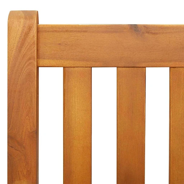 Люлееща се градинска пейка 110 × 56 × 58,5 см кафява — акация - Image 8