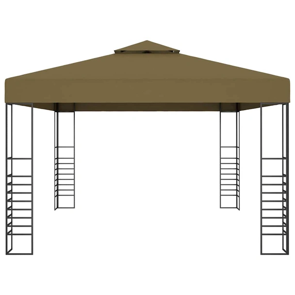 Шатра 3 x 4 м таупе — полиестер 180 г/м² — PA покритие — стомана - Image 3