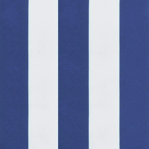 Възглавници за пейки 2 бр 120x50x7 см синьо-бели райета — полиестер - Image 8