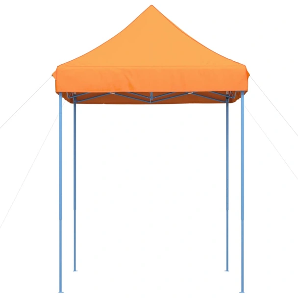 Pop-up парти шатра 2 x 2 м оранжева — оксфорд с PVC — стоманена рамка - Image 4