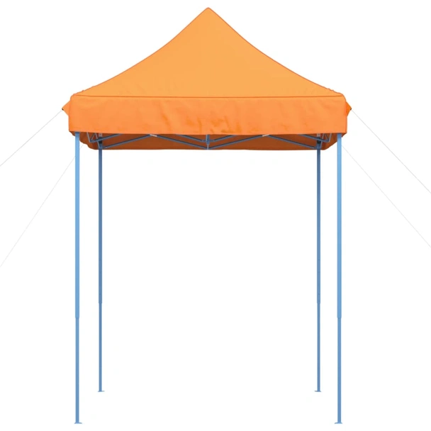 Pop-up парти шатра 2 x 2 м оранжева — оксфорд с PVC — стоманена рамка - Image 3
