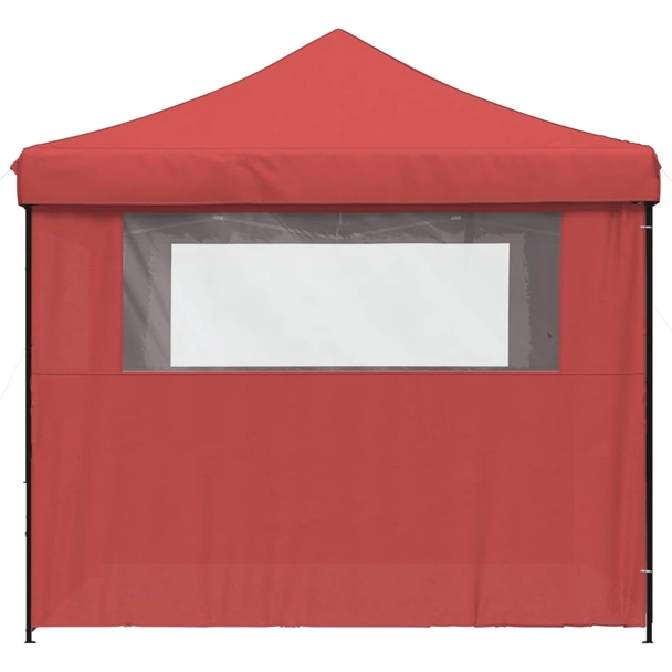 Pop-up парти шатра 2,9 x 2,9 м бордо — оксфорд с PVC — 4 стени — стомана - Image 5