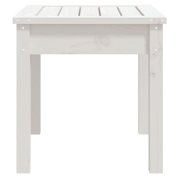 Градинска пейка 50×44×45 см бяла — борово дърво масив - Image 5