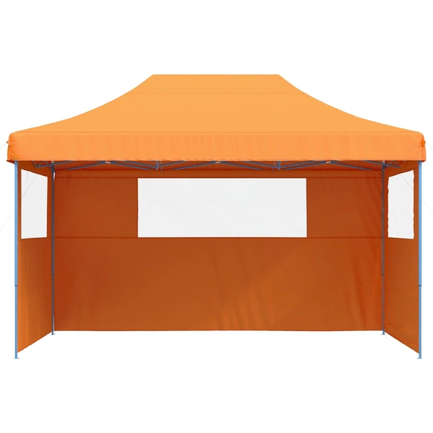 Pop-up парти шатра 4,4 x 2,9 м оранжева — оксфорд с PVC — 3 стени — стомана - Image 3