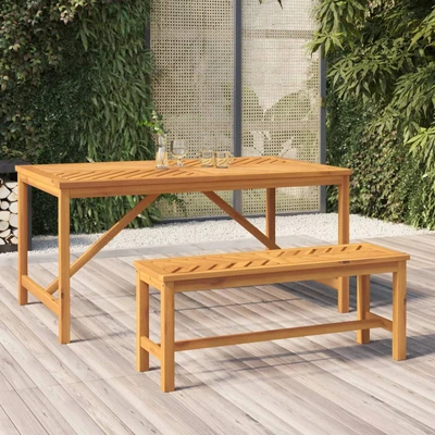 Градинска пейка 110×35×45 см — акациев масив — летви рибена кост