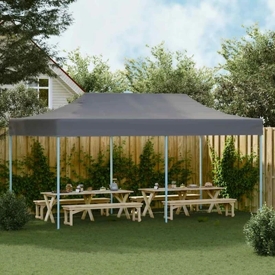 Pop-up парти шатра 5,8 x 2,9 м антрацит — оксфорд PVC — стомана