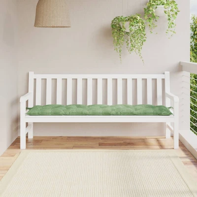Възглавница за пейка 180x50x7 см — десен листа, оксфорд плат