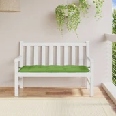 Възглавница за пейка 120x50x7 см зелена меланж — полиестер - Thumbnail 3