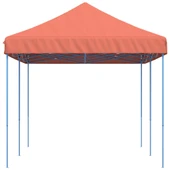 Pop-up парти шатра 5,8 x 2,9 м теракота — оксфорд с PVC — стоманена рамка - Thumbnail 5