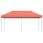 Pop-up парти шатра 5,8 x 2,9 м теракота — оксфорд с PVC — стоманена рамка - Thumbnail 3