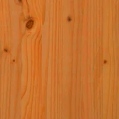 Външна пейка 119 × 44 × 76 см кафява — масивно борово дърво боядисано - Thumbnail 9