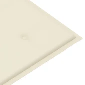 Градинска пейка 120x55x90 см кафява — бамбук — кремава (3 см) - Thumbnail 7