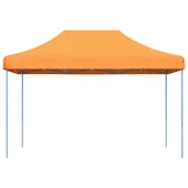 Pop-up парти шатра 4,1 x 2,8 м оранжева — оксфорд с PVC — стоманена рамка - Thumbnail 3