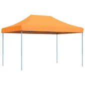 Pop-up парти шатра 4,1 x 2,8 м оранжева — оксфорд с PVC — стоманена рамка - Thumbnail 2
