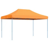 Pop-up парти шатра 4,4 x 2,9 м оранжева — оксфорд с PVC — стоманена рамка - Thumbnail 2