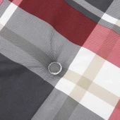 Възглавница за пейка 150x50x4 см червено каре — оксфорд плат - Thumbnail 5