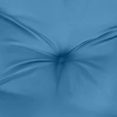 Възглавници за пейка 2 бр 100x50x7 см сини — 100% полиестер - Thumbnail 7
