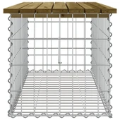 Градинска пейка 103x44x42 см — импрегниран бор — с габион - Thumbnail 4