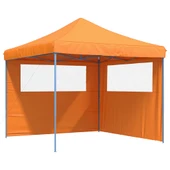 Pop-up парти шатра 2,9 x 2,9 м оранжева — оксфорд с PVC — 2 стени — стомана - Thumbnail 2
