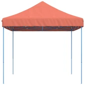Pop-up парти шатра 4,1 x 2,8 м теракота — оксфорд с PVC — стоманена рамка - Thumbnail 4