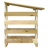 Пергола с покрив, 100x90x100 см, импрегнирано борово дърво-VL318379 - Thumbnail 4