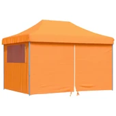 Pop-up парти шатра 4,1 x 2,8 м оранжева — оксфорд с PVC — 4 стени — стомана - Thumbnail 2