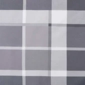 Възглавница за пейка 150x50x4 см сиво каре — оксфорд плат - Thumbnail 6