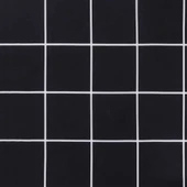 Пад за пейка 150x50x3 см шахматен десен черни квадрати — оксфорд - Thumbnail 8