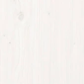 Пейка с 2 кашпи 184,5×39,5×56,5 см бяла — борово дърво - Thumbnail 8