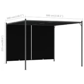 Градинска пергола с прибиращ се покрив, 3x3 м, антрацит-VL49324 - Thumbnail 7