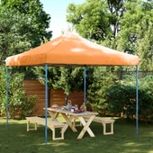 Pop-up парти шатра 2,9 x 2,9 м оранжева — оксфорд с PVC — стоманена рамка - Thumbnail 1