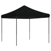 Pop-up парти шатра 2,9 x 2,9 м черна — оксфорд с PVC — стоманена рамка - Thumbnail 2