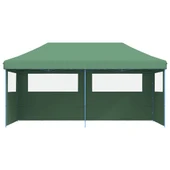 Pop-up парти шатра 5,8 x 2,9 м зелена — оксфорд с PVC — 3 стени — стомана - Thumbnail 3