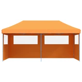 Pop-up парти шатра 5,8 x 2,9 м оранжева — оксфорд с PVC — 3 стени — стомана - Thumbnail 3