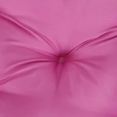 Възглавница за пейка 120x50x7 см розова — текстил полиестер - Thumbnail 5