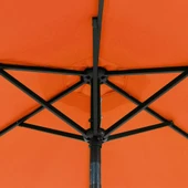 Градински чадър 2,3 x 2,3 м теракота — полиестер — с LED — стоманен прът - Thumbnail 12