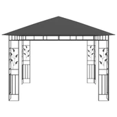 Градинска шатра 3 x 3 м антрацит — полиестер 180 г/м² — мрежи против комари - Thumbnail 3