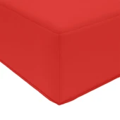 Възглавница за седалка 40x40x8 см червена — полиестер - Thumbnail 6