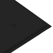Градинска пейка 120x55x90 см кафява — бамбук — черна (4 см) - Thumbnail 7