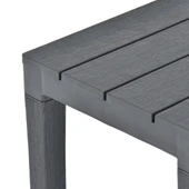 Градински пейки 60 × 38,5 × 45 см антрацит — полиетилен — 2 бр - Thumbnail 5